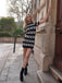 1960s Contrasting Heart Knitting Dress: where 1960s romance meets her modern spirit