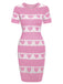 1960s Contrasting Heart Knitting Dress — vintage elegance for the modern woman