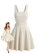 Beige 1960s Vintage Classic Dress 3