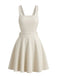 Beige 1960s Vintage Classic Dress 4