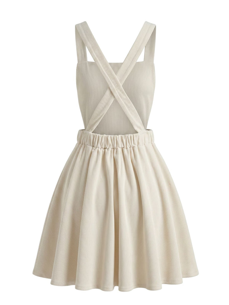 Beige 1960s Vintage Classic Dress 5