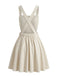 Beige 1960s Vintage Classic Dress 5