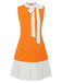1960s Crew Bowknot Sleeveless Dress: beautiful vintage dress, retro fashion, elegant style with timeless appeal