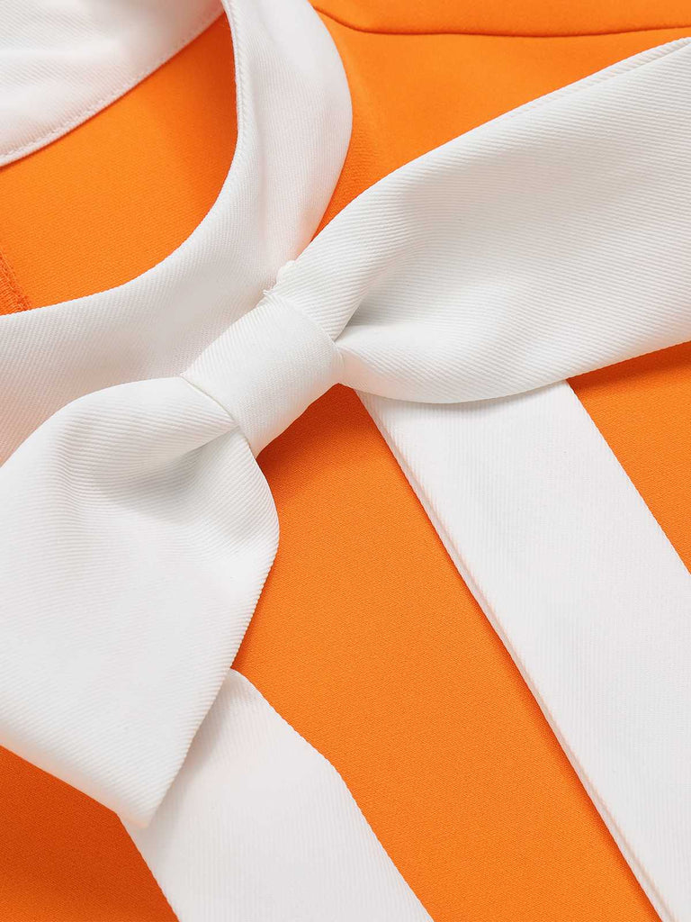 1960s Crew Bowknot Sleeveless Dress: beautiful vintage dress, retro fashion, elegant style with timeless appeal