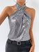1960s Halter Sequin Vintage Classic Top 10