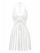 1960s Crochet Fringe Cutout Halter Bikini Cover-Up - vintage fashion, retro style