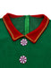 Green 1960s Christmas Elf Cosplay Costume Dress Set - vintage dress, retro fashion