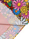 1960s Flare Sleeve Colorful Daisy Dress: where 1960s romance meets her modern spirit