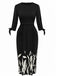 1960s Floral Cut-Out Patchwork Tie Dress - vintage dress, retro fashion