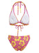 1960s Floral Tropical Bikini Set: beautiful vintage swimwear, retro swimsuit, pin-up style with timeless appeal