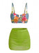 Blue 1940s High Waist Bikini Set, vintage swimsuit, pin-up swimwear - perfect for women who love vintage and retro fashion