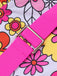 1960s Flowers Back-Cross Strap Belt Swimsuit — 1960s poolside glamour meets sun-drenched confidence