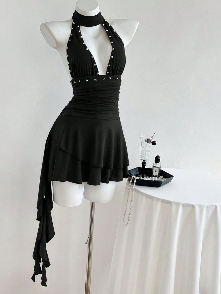 Brown 1960s Vintage Classic Dress 3