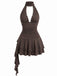 Brown 1960s Vintage Classic Dress 8
