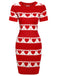 She slips into this 1960s Heart Short Sleeved Knitted Dress and suddenly it's a 1960s daydream
