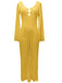 1960s Hollow Knitted Maxi Dress Cover-Up — a 1960s silhouette that turns sidewalks into runways