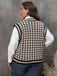 1960s Jacquard Contrasting Houndstooth Wool Vest - vintage fashion, retro style
