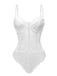 1960s Lace Spaghetti Straps Corset Bodysuit - vintage fashion, retro style