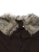 1960s Lapel Faux Fur Collar Cloak Coat - vintage fashion, retro style