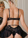 1960s Mesh Sheer Lace Nightgown With Garter Straps - vintage nightgown, retro sleepwear