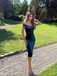 1960s Off Shoulder Velvet Bodycon Dress - vintage dress, retro fashion