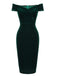 1960s Off Shoulder Velvet Bodycon Dress: timeless style reimagined