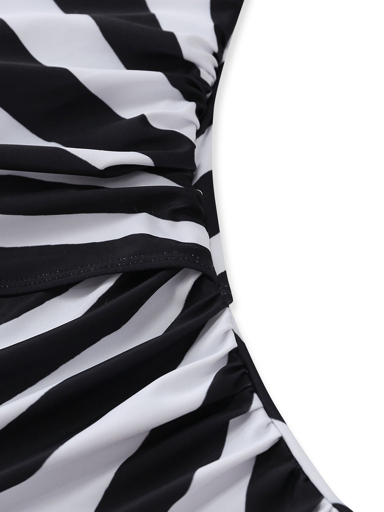1960s-One-Shoulder-Zebra-Print-Cutout-One-Piece-Swimsuit, vintage, retro, swimwear