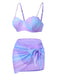1960s Pearl-Strap Shell Ombre Bikini Set - vintage fashion, retro style