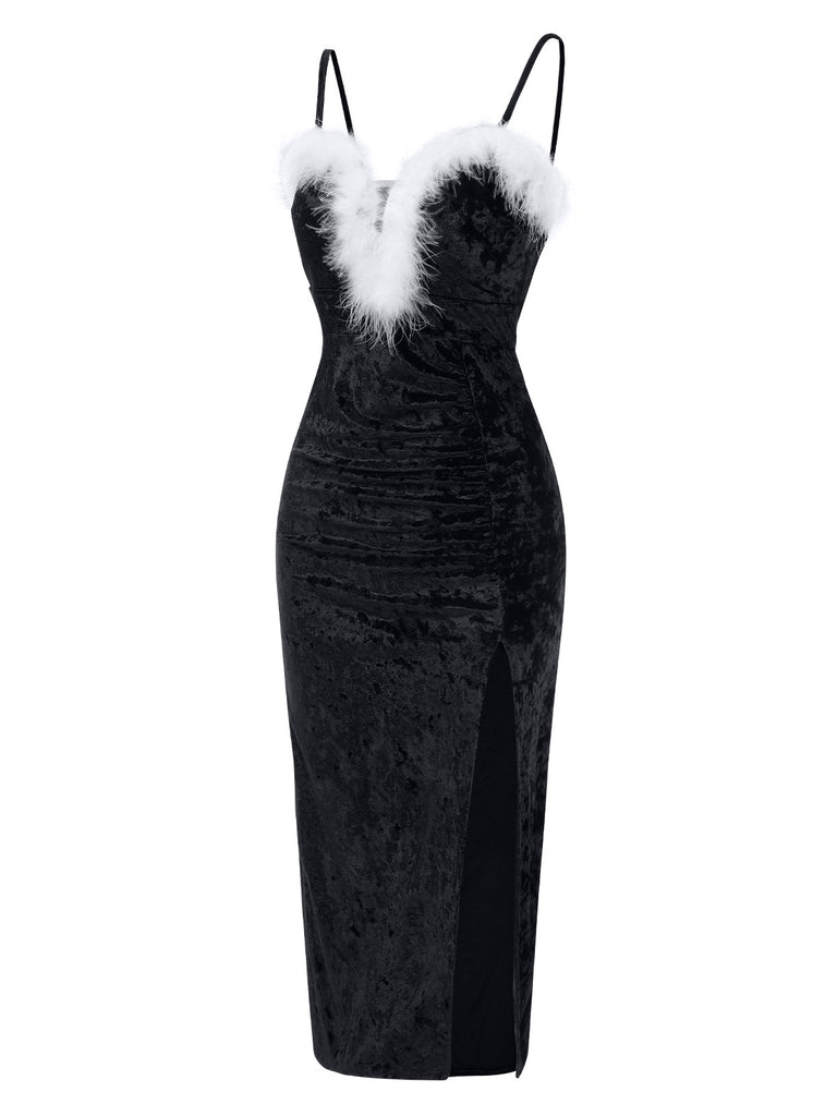 1960s Plush Patchwork Velvet Slit | 1960s | vintage dress, retro fashion