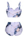 1960s Print Spaghetti Strap Swimsuit: 1960s Riviera elegance, reimagined for her