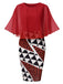 She slips into this 1960s Round Neck Mesh Cape Dress and suddenly it's a 1960s daydream