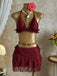 1960s Ruffled Halter Bikini Set & Floral Lace Cover-Up | vintage swimwear, retro swimsuit, pin-up style - perfect for retro fashion enthusiasts