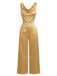 1960s Satin Vintage Classic Jumpsuit 5