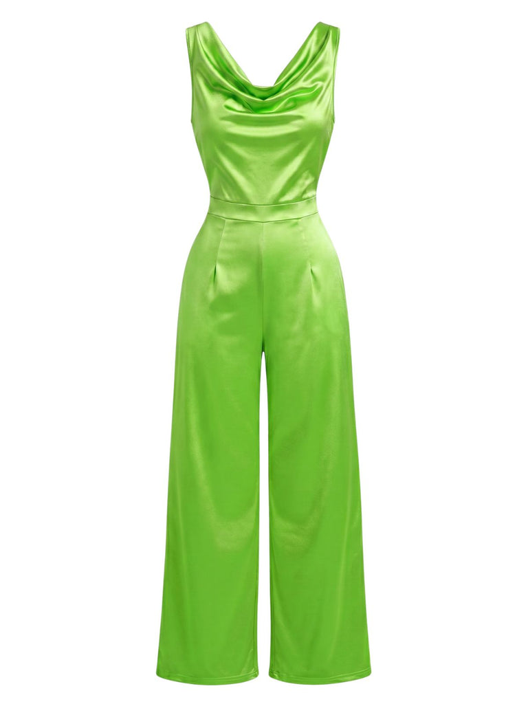 1960s Satin Vintage Classic Jumpsuit