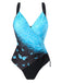 1960s Side-Laced V-Neck One-Piece Swimsuit — 1960s poolside glamour meets sun-drenched confidence