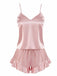 1960s Slip Ruffle Satin Pajama Set - vintage fashion, retro style