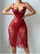 Wine Red 1960s Lace Hollow Bodycon Jumpsuit, vintage romper, retro jumpsuit - perfect for women who love vintage and retro fashion