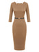 Black 1960s Solid Boat Neck Wrap Dress — vintage elegance for the modern woman