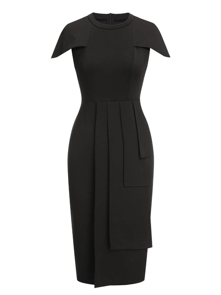 1960s Solid Cap Sleeved Pencil Dress, vintage dress, retro fashion - perfect for women who love vintage and retro fashion