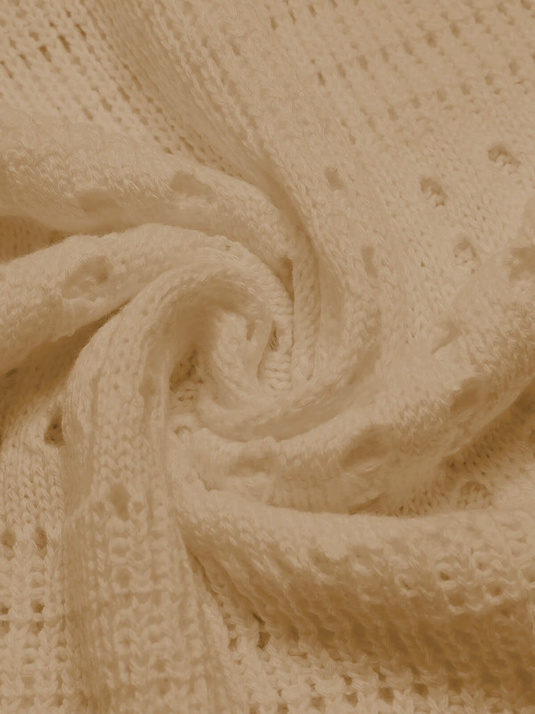 1960s Solid Hollow Out Sleeveless Knit Dress, vintage dress, retro fashion - perfect for women who love vintage and retro fashion