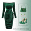 1960s Solid Off-Shoulder Velvet Dress: timeless style reimagined