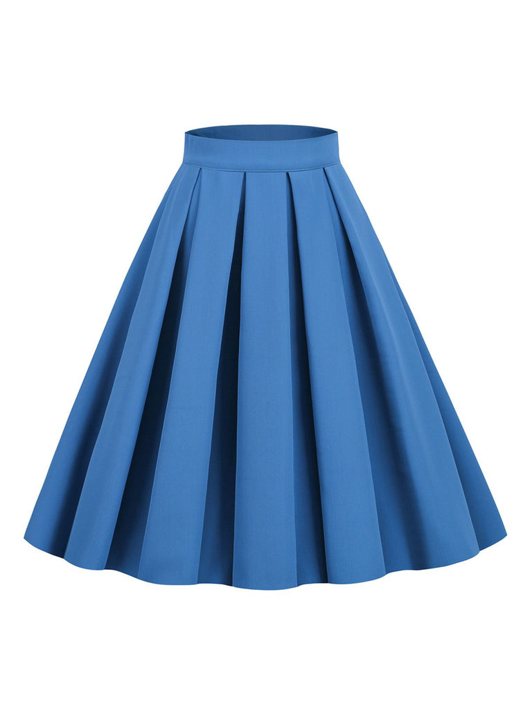 1960s Solid Pleated Skirt: timeless style reimagined