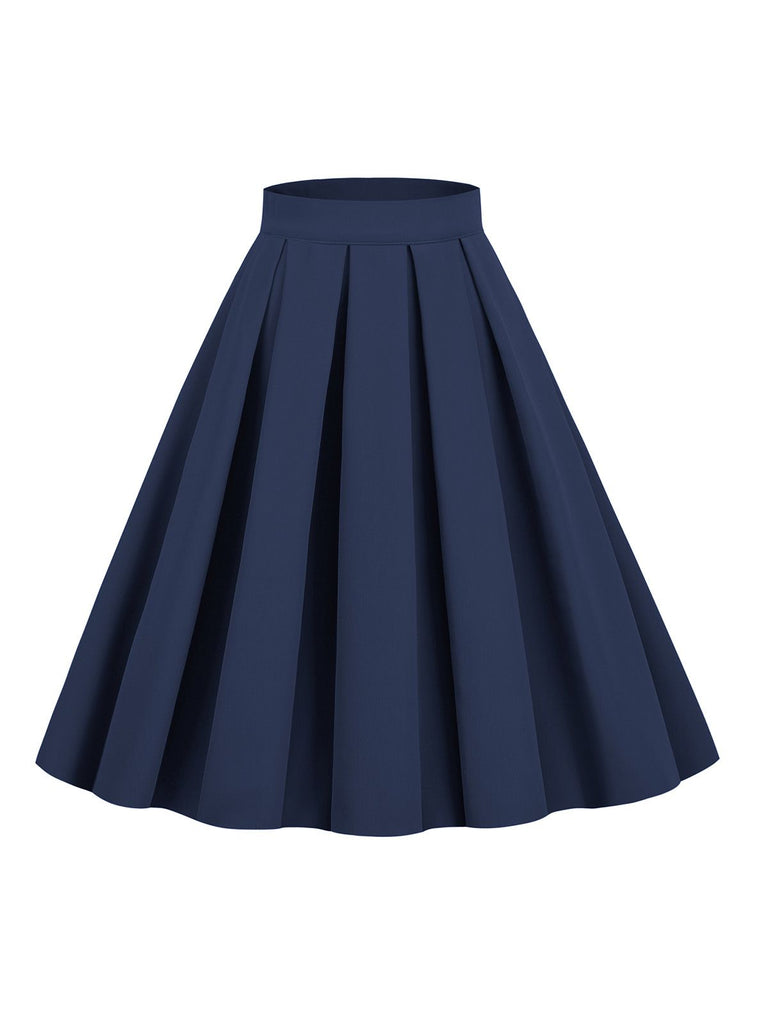 1960s Solid Pleated Skirt: timeless style reimagined