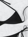 1960s Solid Ruched Halter Lace-Up Bikini Set - vintage fashion, retro style