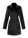 1960s Solid Velvet Long Sleeve Blazer Dress - vintage dress, retro fashion