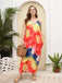 1960s Spaghetti Strap Floral Tulip Dress — a 1960s silhouette that turns sidewalks into runways