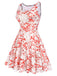 1960s Strap Halloween Blood Print Sleeveless Dress: where 1960s romance meets her modern spirit