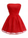 1960s Strapless Glitter Back-Tie Tulle Dress - vintage dress, retro fashion