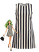 1960s Striped Sleeveless A-Line Mini Dress, vintage dress, retro fashion - perfect for women who love vintage and retro fashion
