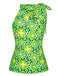 1960s Tie Neck Floral Sleeveless Top: a 1960s classic that whispers rather than shouts